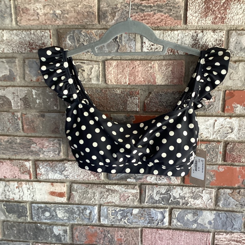 Elegant Black and White Polka Dot Mini Skirt